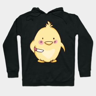 Little Chicken With Knife Hoodie